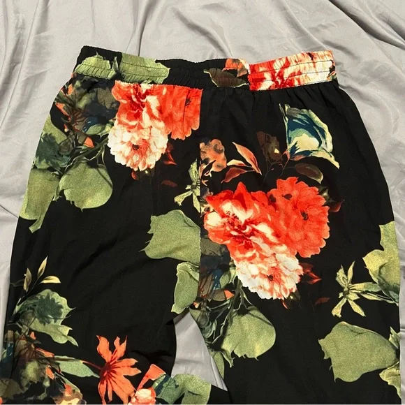 iJeans by Buffalo 🔵 Floral Ankle Joggers M x 28” Black and Red - Picture 8 of 14